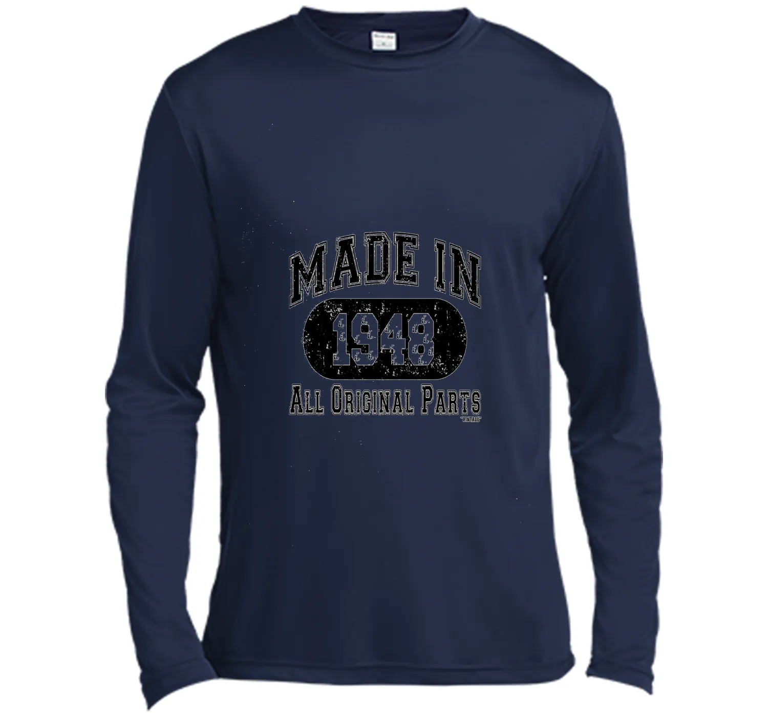 Made In 1948 All Original Parts Funny Birthday T-Shirt