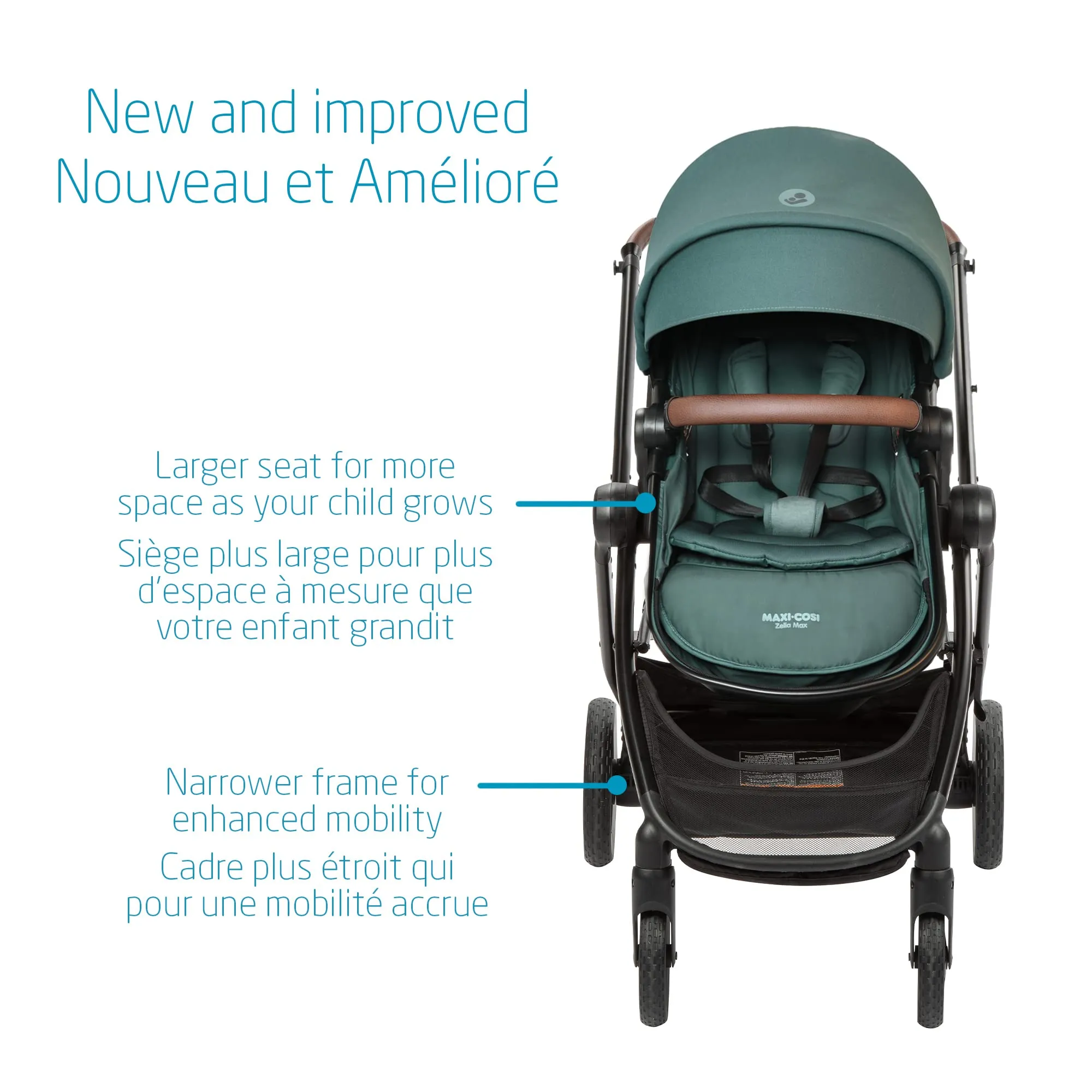 Maxi Cosi Zelia Max 5-in-1 Modular Travel System.