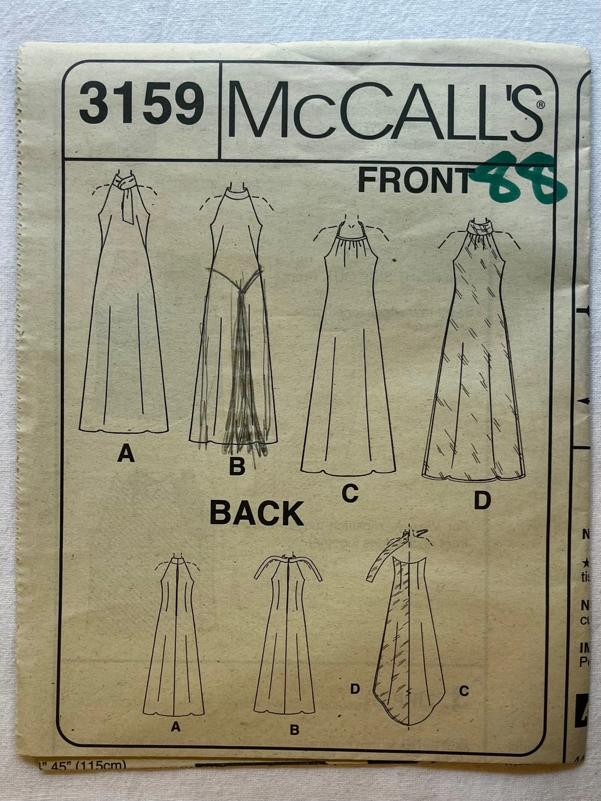 McCall's 3159 UNCUT Misses Dress Sizes 12-18