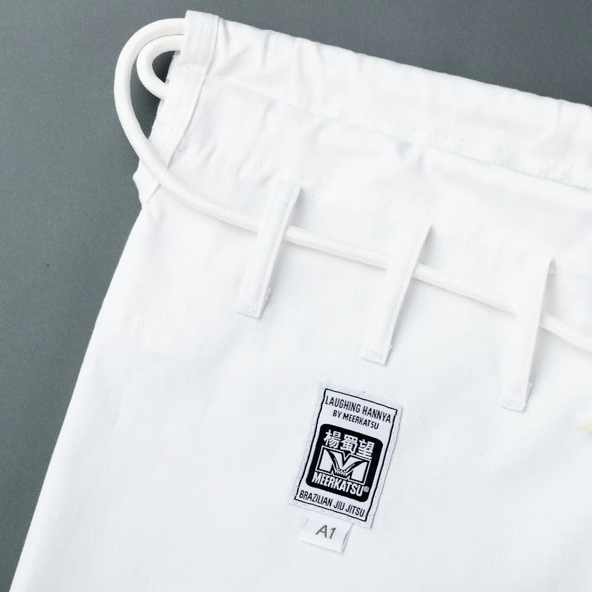 Meerkatsu Laughing Hannya Kimono -White