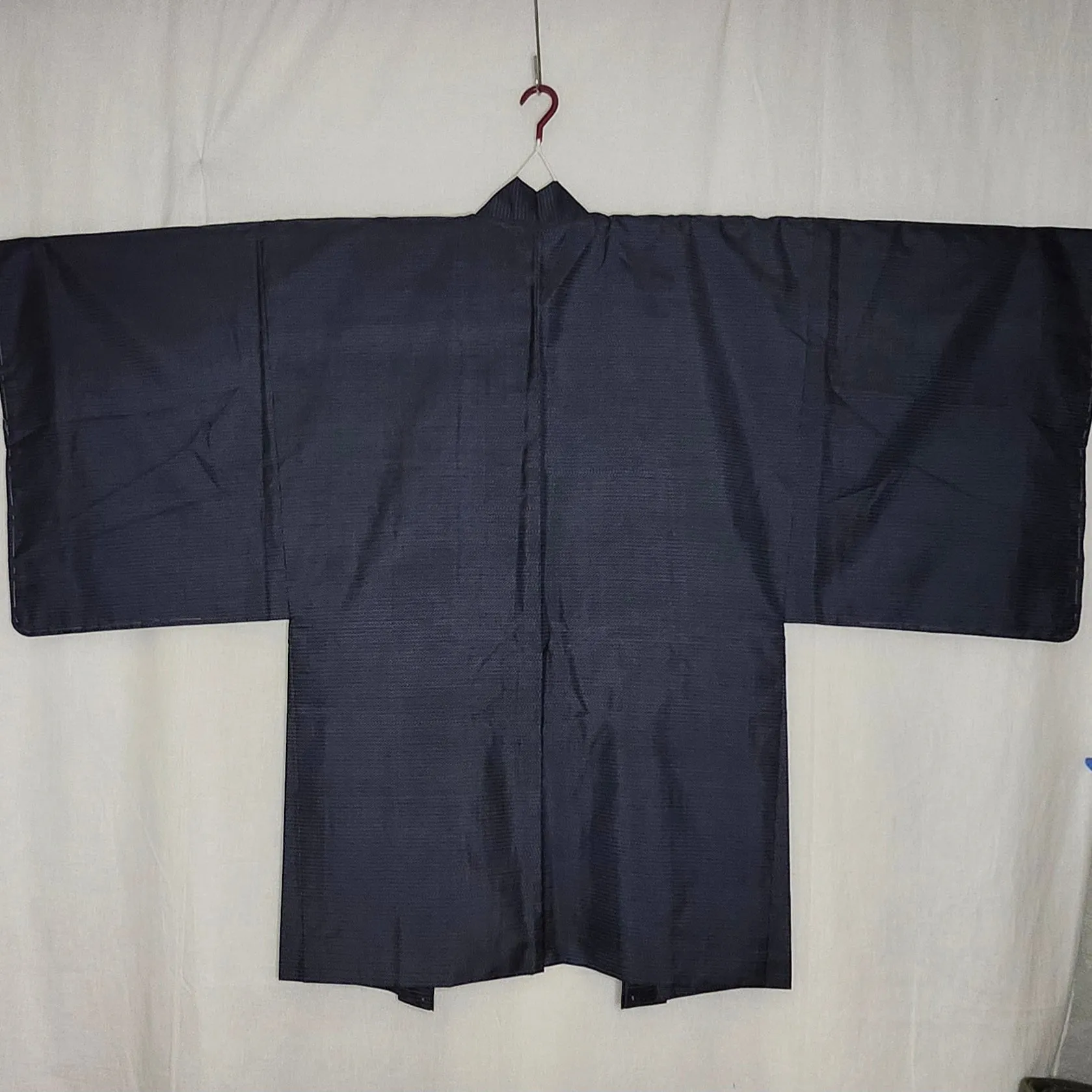 Mens Vintage Haori Coat - Navy Tiger