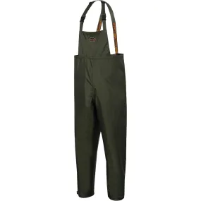 Nailhead Ripstop Tree Planter Bib Pants, X-Large, Polyester/PVC, Green