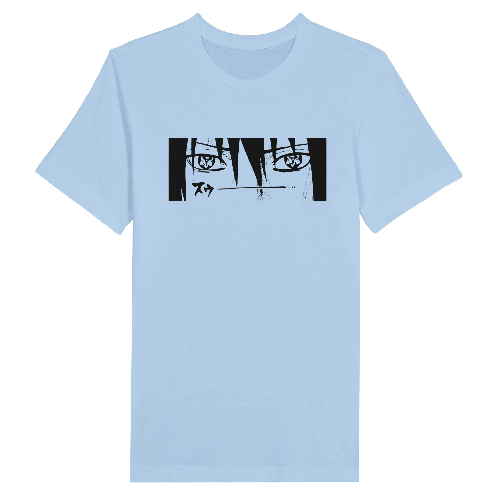 Naruto T-shirt - Naruto Artwork 3 Eyes Black - Premium Unisex Crewneck T-shirt