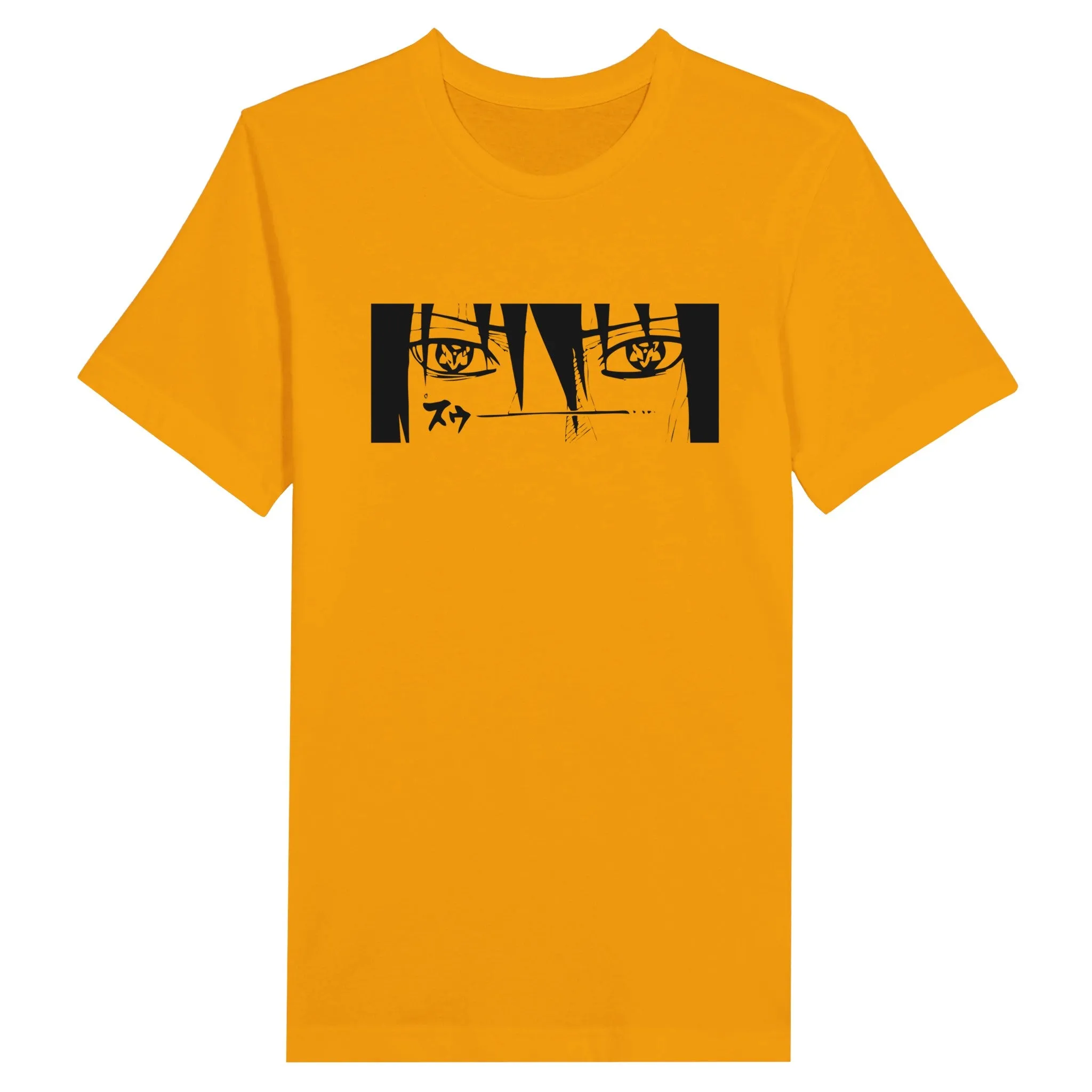 Naruto T-shirt - Naruto Artwork 3 Eyes Black - Premium Unisex Crewneck T-shirt