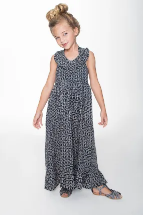 Navy Halter Maxi Dress