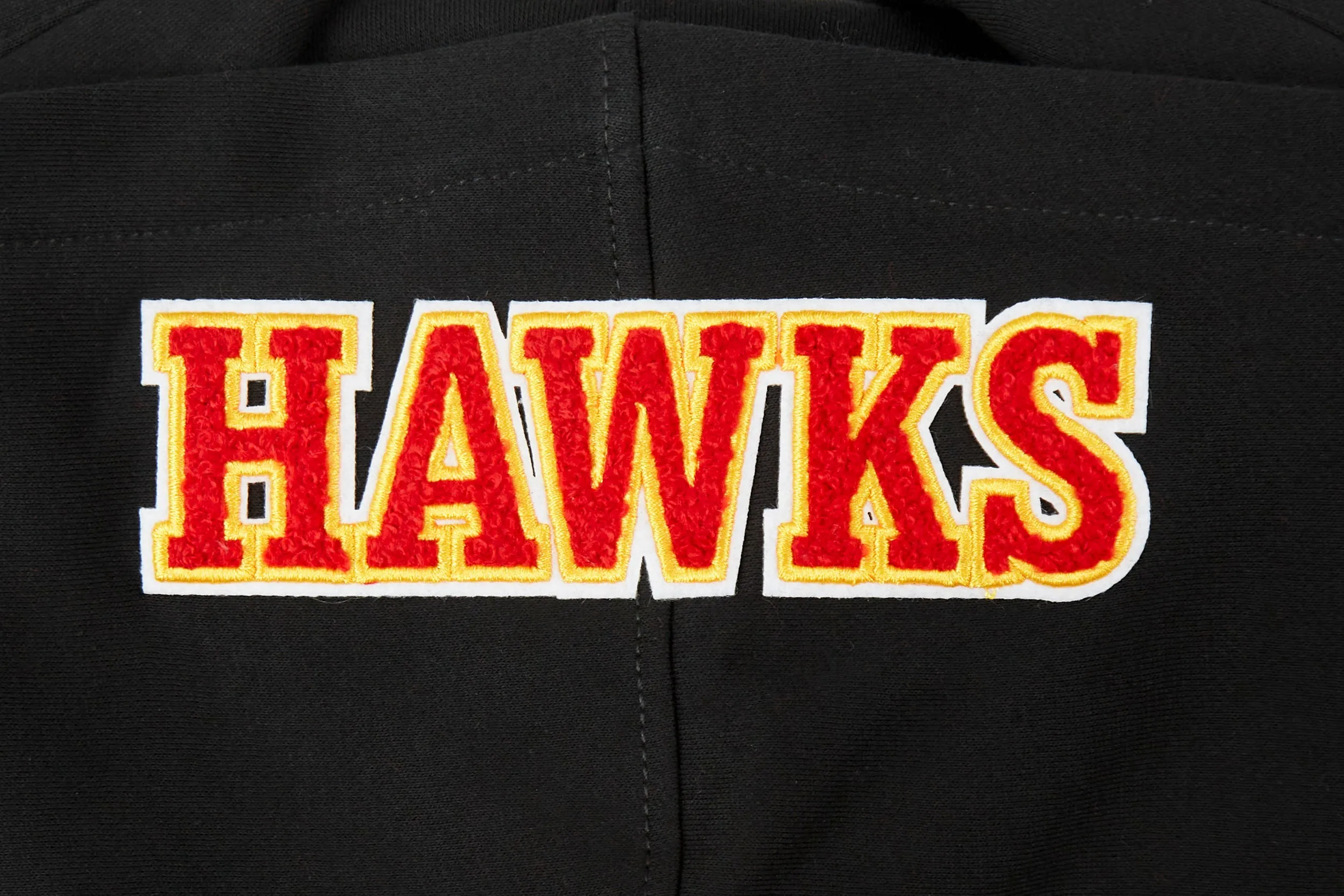 NBA ATLANTA HAWKS CLASSIC BIG BOYS FLC FZ PO HOODIE (BLACK)