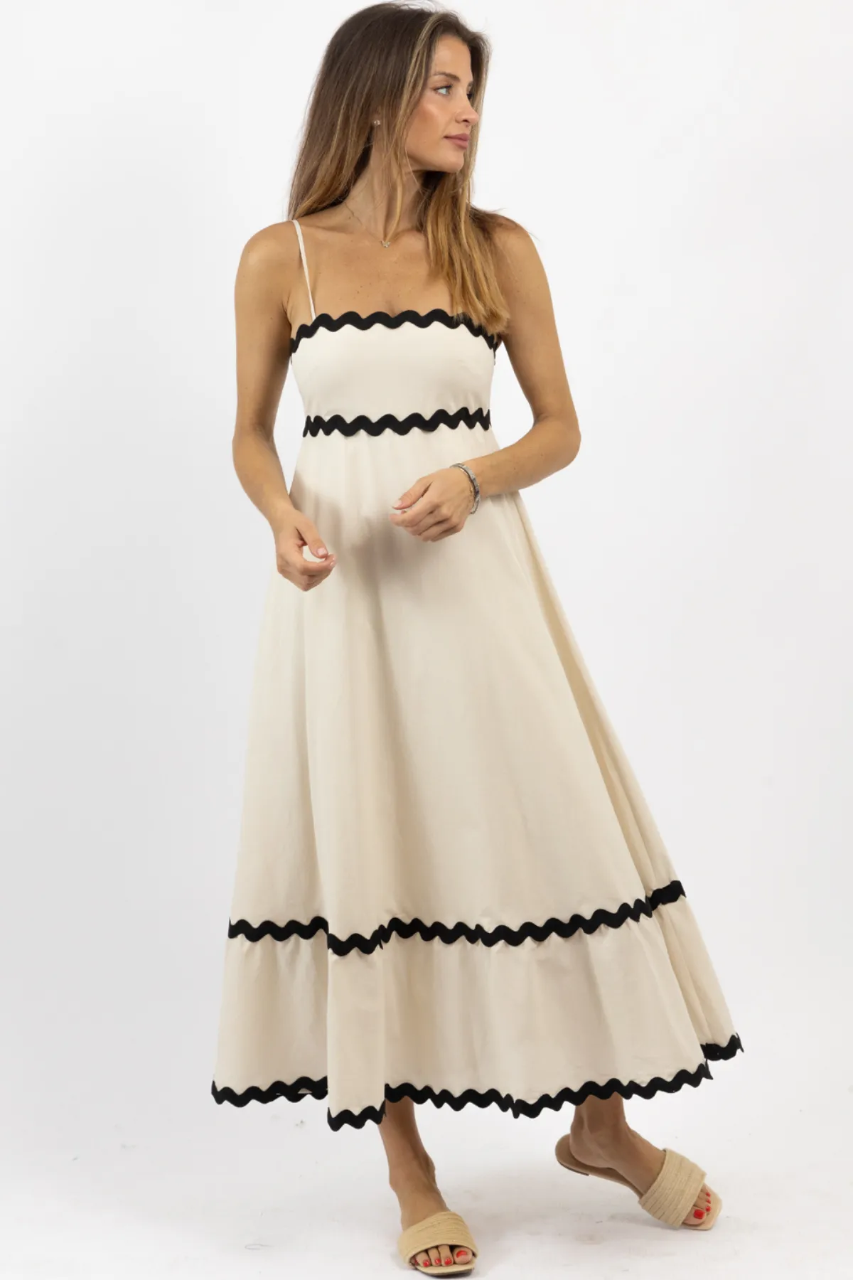 NICE CREAM CONTRAST MAXI DRESS