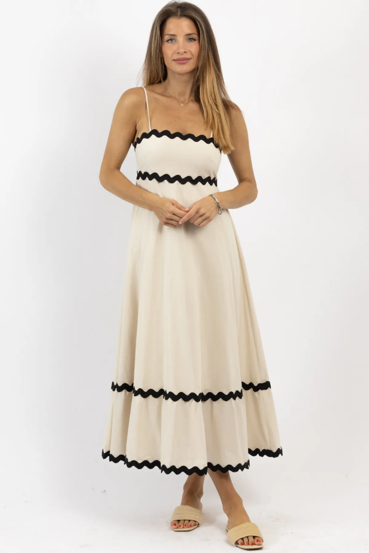 NICE CREAM CONTRAST MAXI DRESS