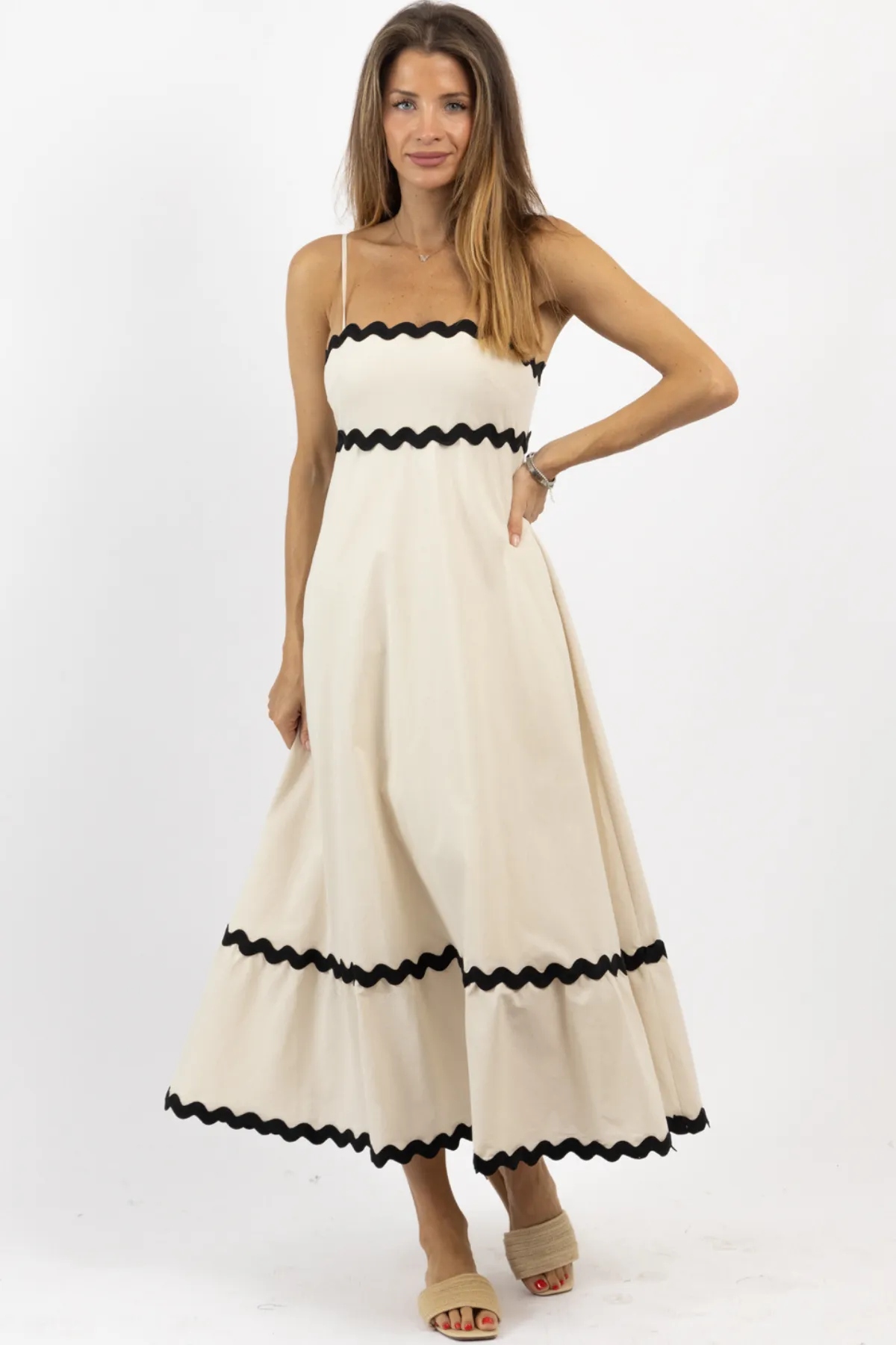 NICE CREAM CONTRAST MAXI DRESS