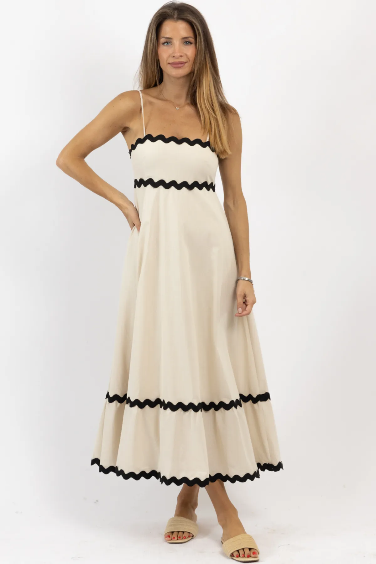NICE CREAM CONTRAST MAXI DRESS