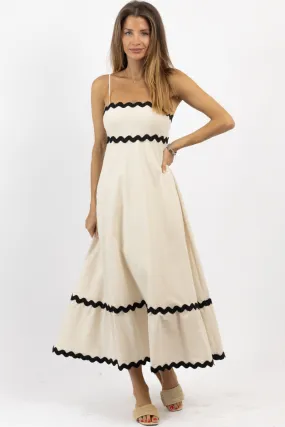 NICE CREAM CONTRAST MAXI DRESS