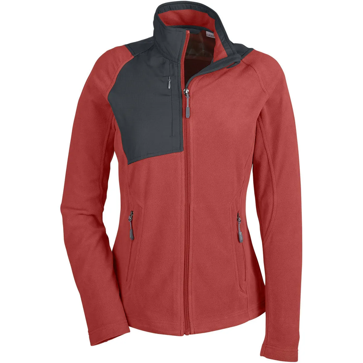 North End Women's Rust Excursion Trail Fabric-Block Jacket