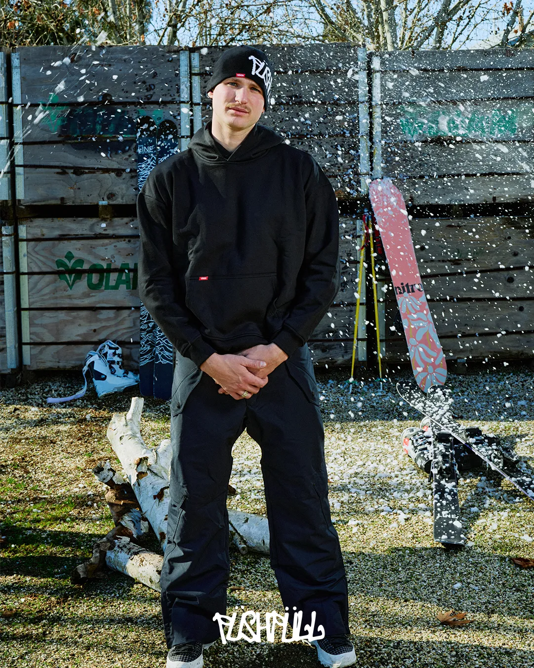 NOT ANOTHER BLACK BLANK HOODIE