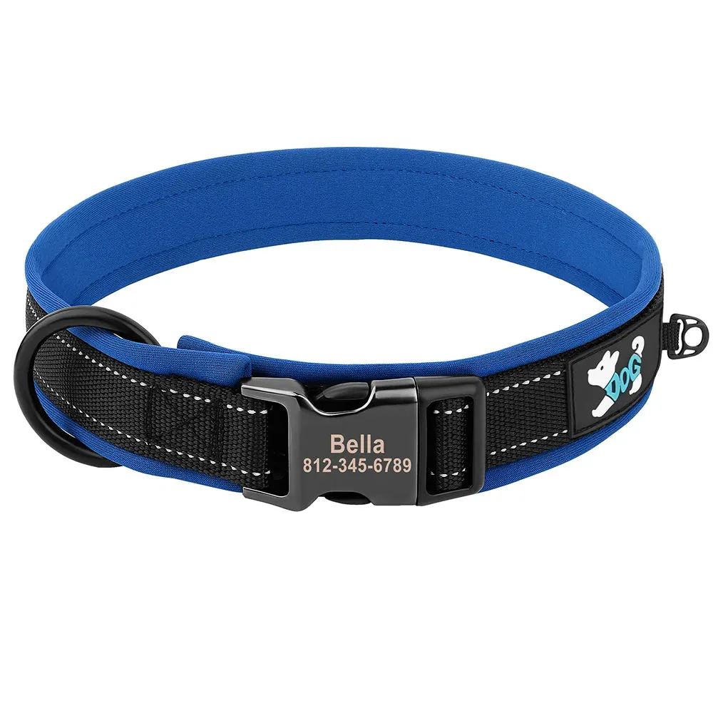 Oberon Personalised Dog Collar Padded