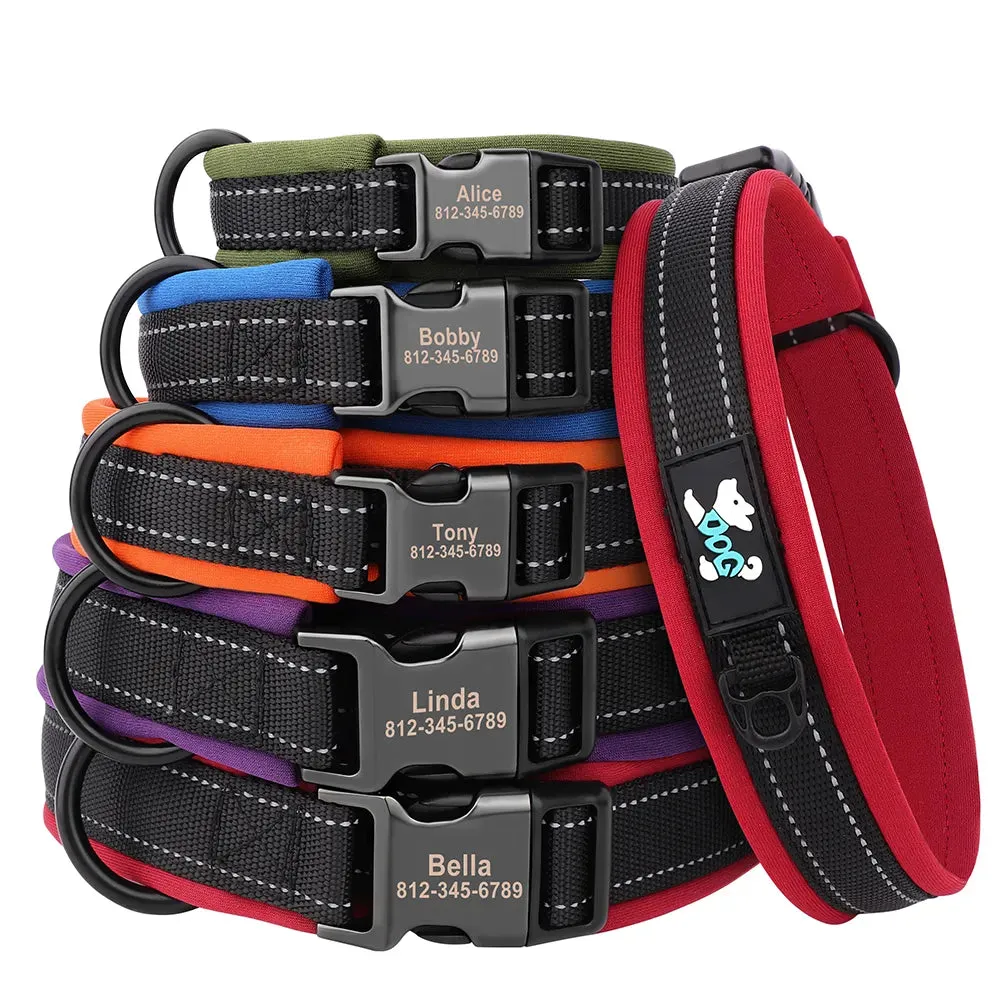 Oberon Personalised Dog Collar Padded