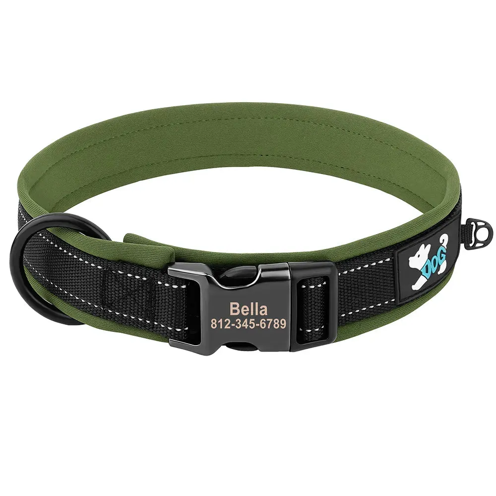 Oberon Personalised Dog Collar Padded
