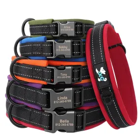 Oberon Personalised Dog Collar Padded