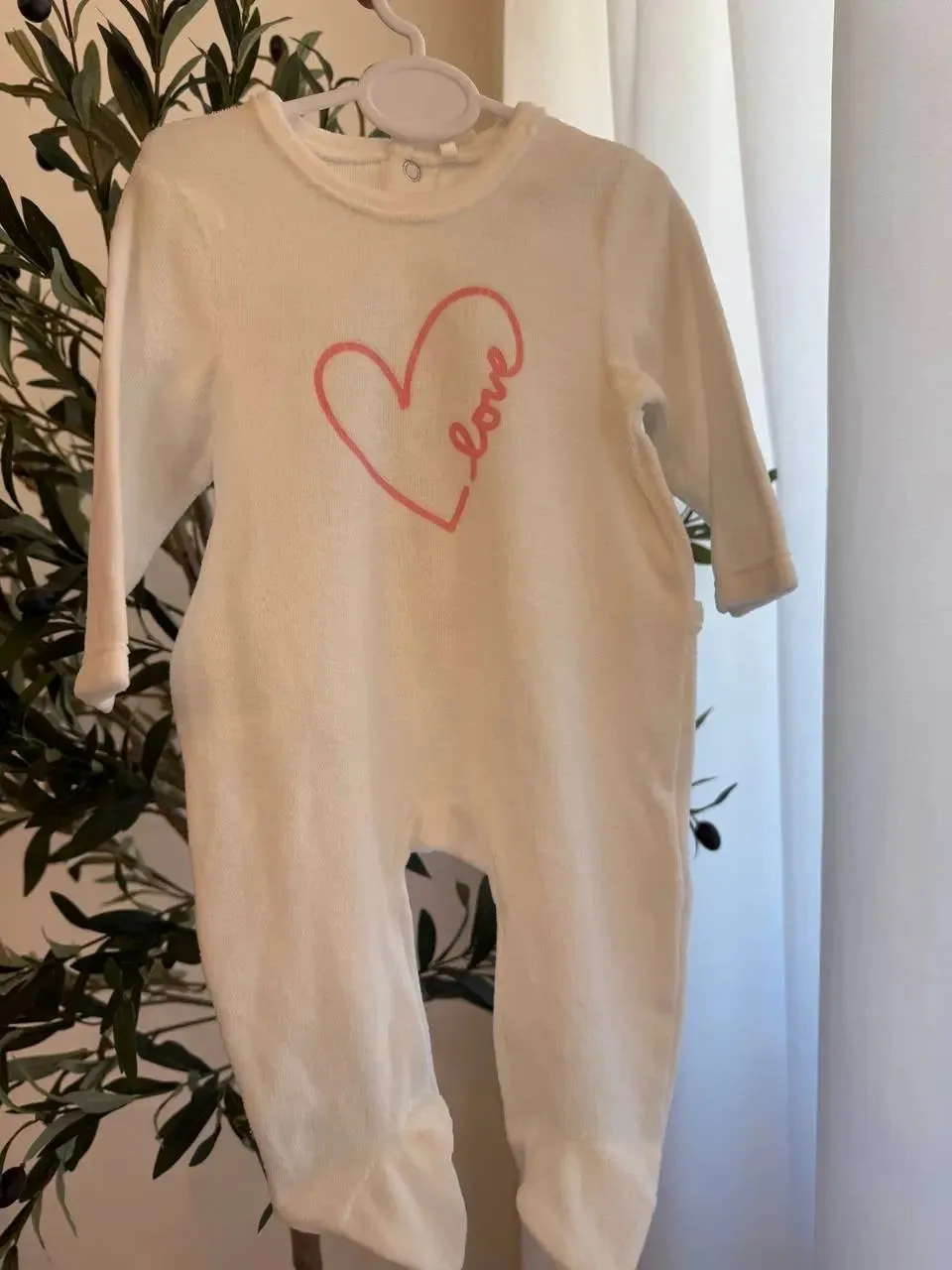 Orchestra Baby Girl Overall, White
