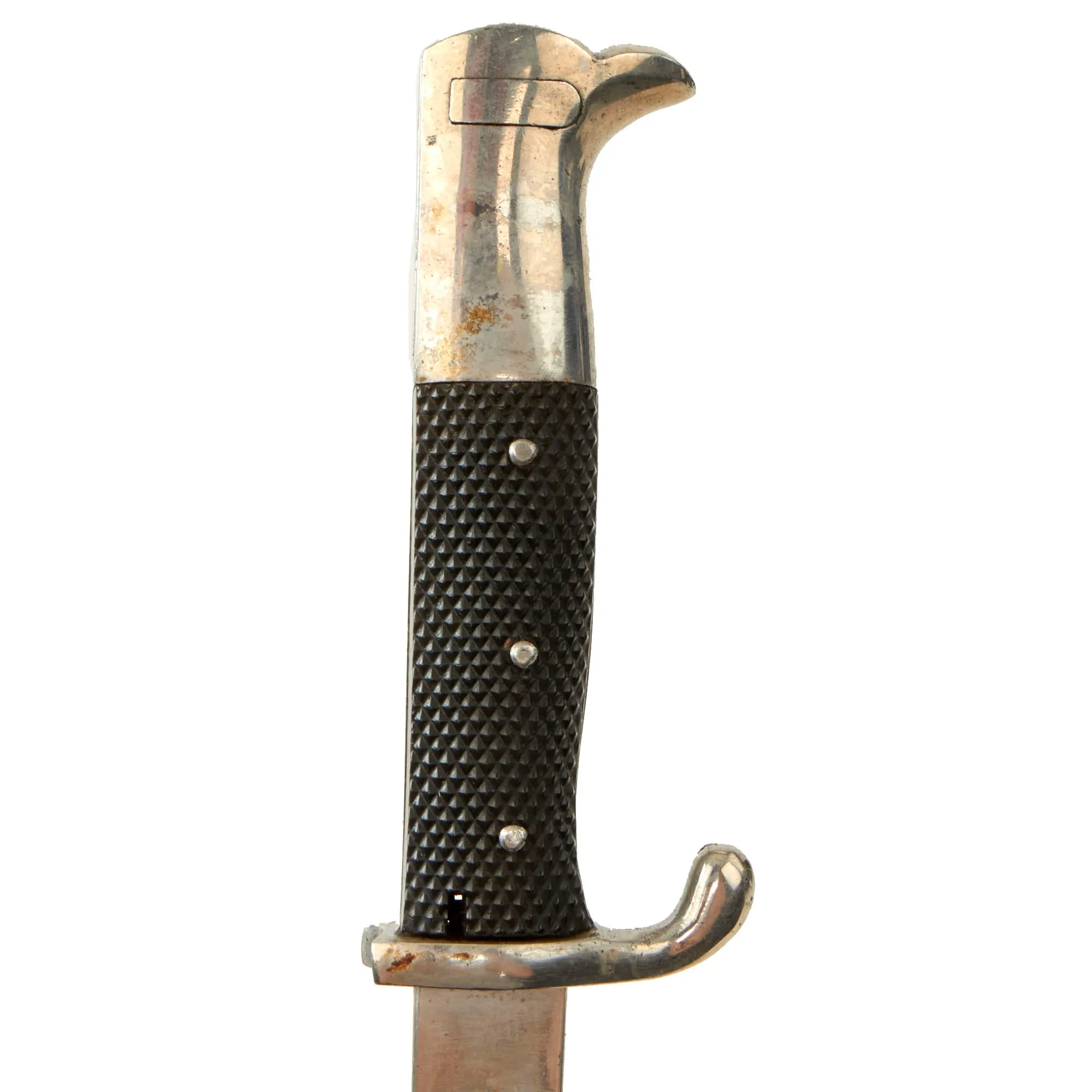 Original Imperial German WWI Cutdown Kurzes Seitengewehr M1898/05 Dress Bayonet by WKC Turned into Fighting Knife with Scabbard & Frog