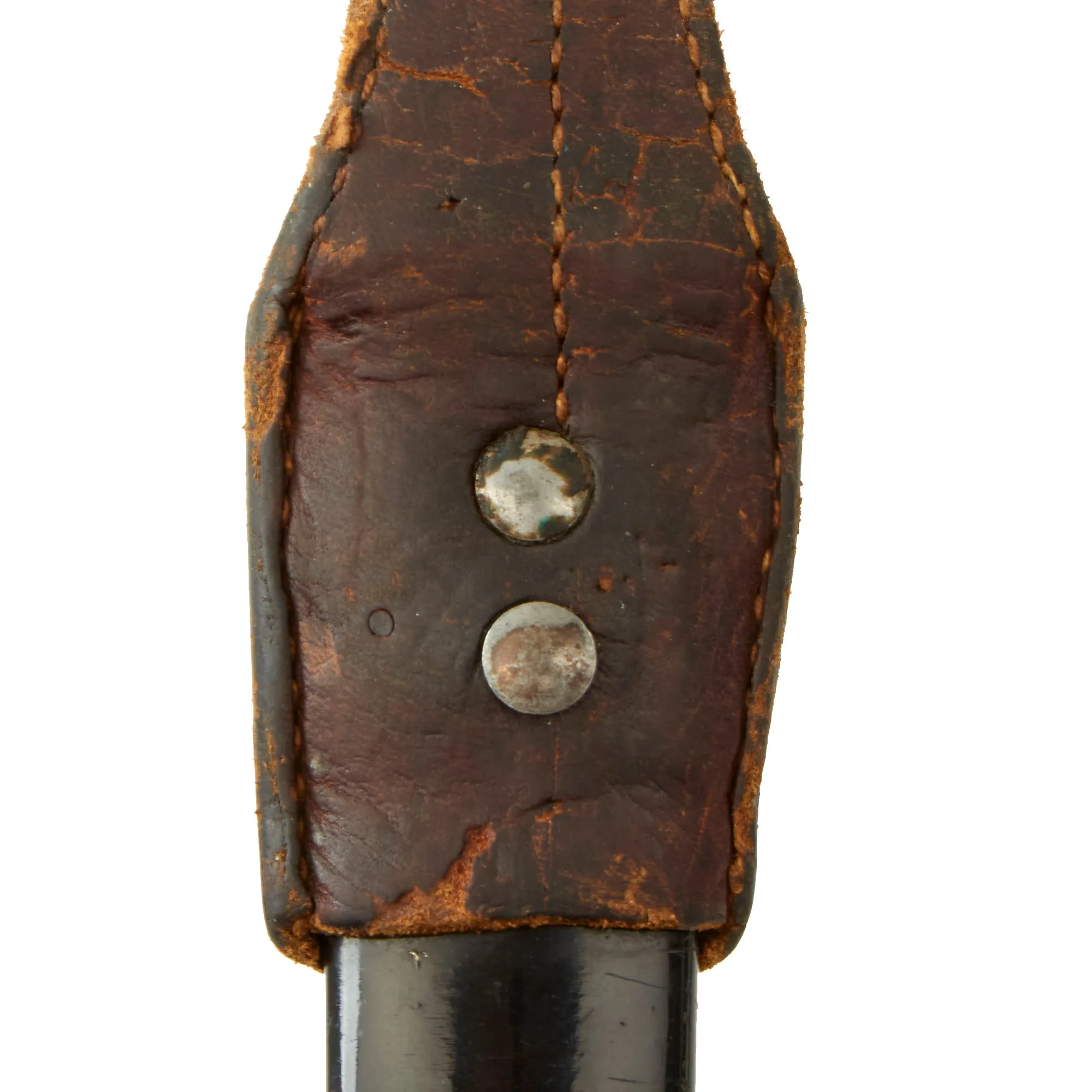 Original Imperial German WWI Cutdown Kurzes Seitengewehr M1898/05 Dress Bayonet by WKC Turned into Fighting Knife with Scabbard & Frog