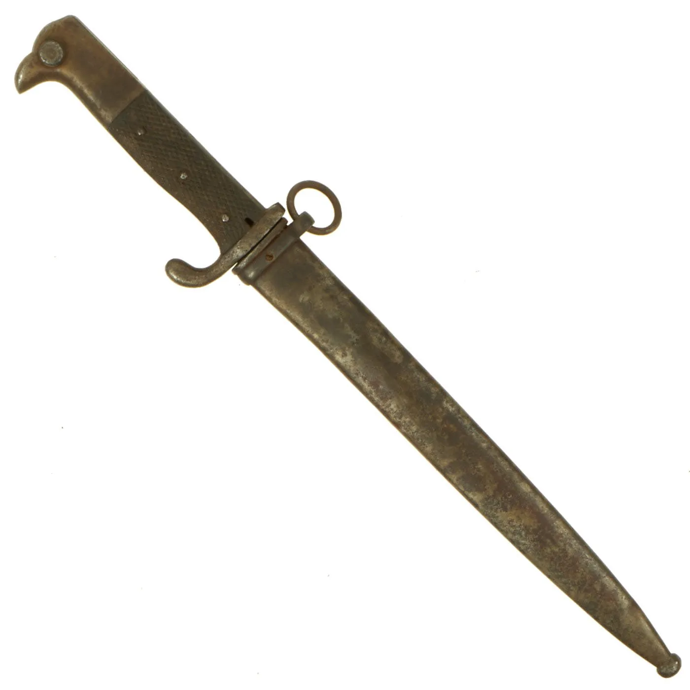 Original Imperial German WWI Kurzes Seitengewehr M1898 Sawback Dress Bayonet with Scabbard
