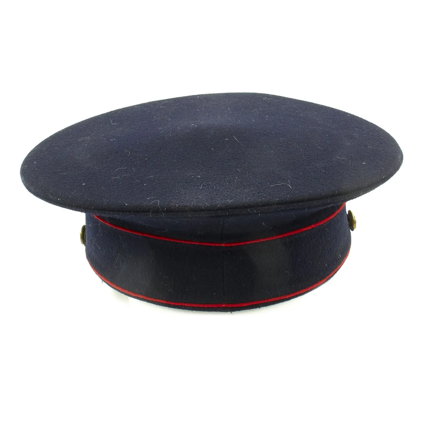 Original U.S. WWII Marine Dress Blue Uniform Visor Cap - Dated 1933