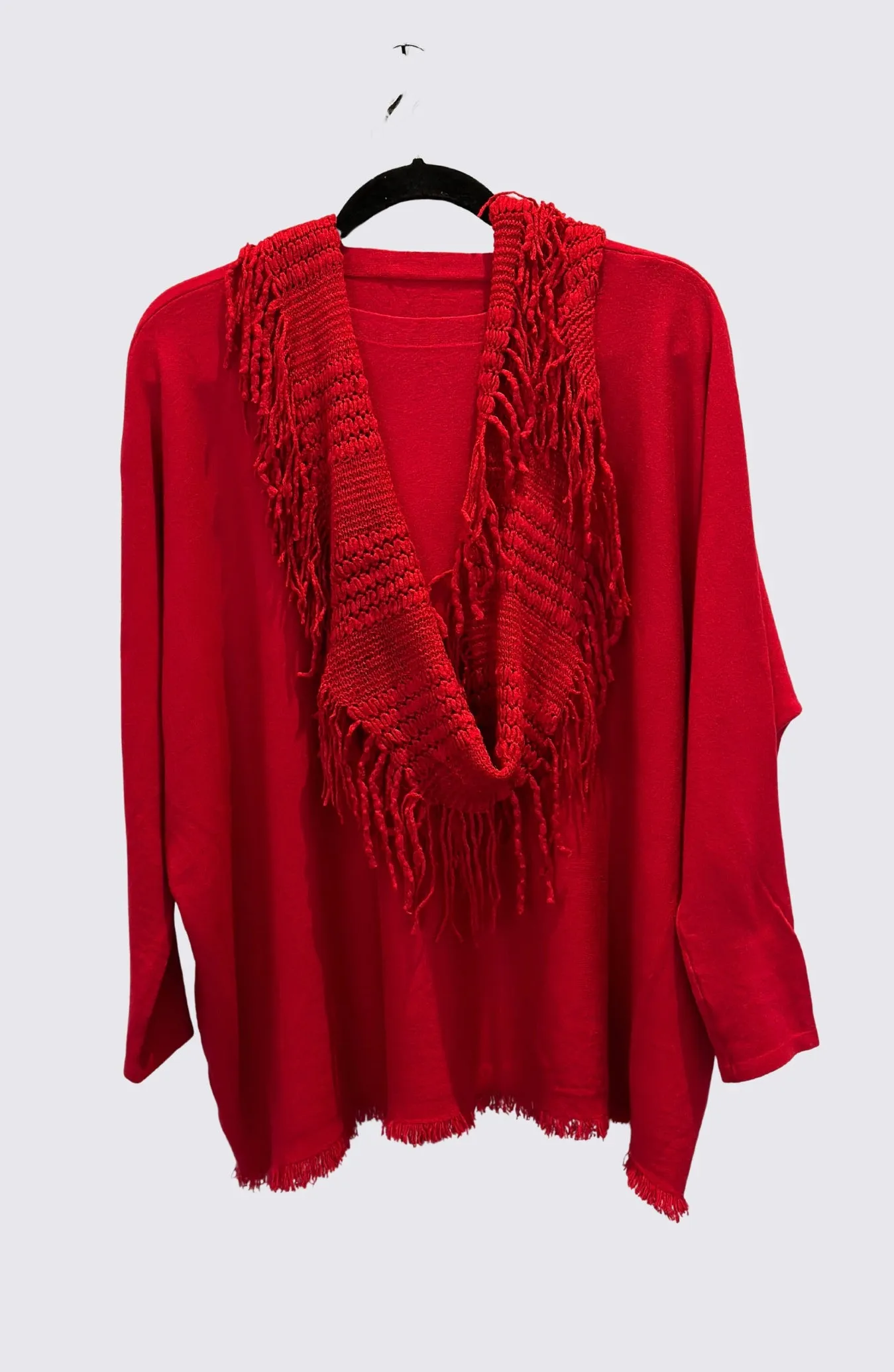 OverSize Tunic Knit Sweater con Bufanda