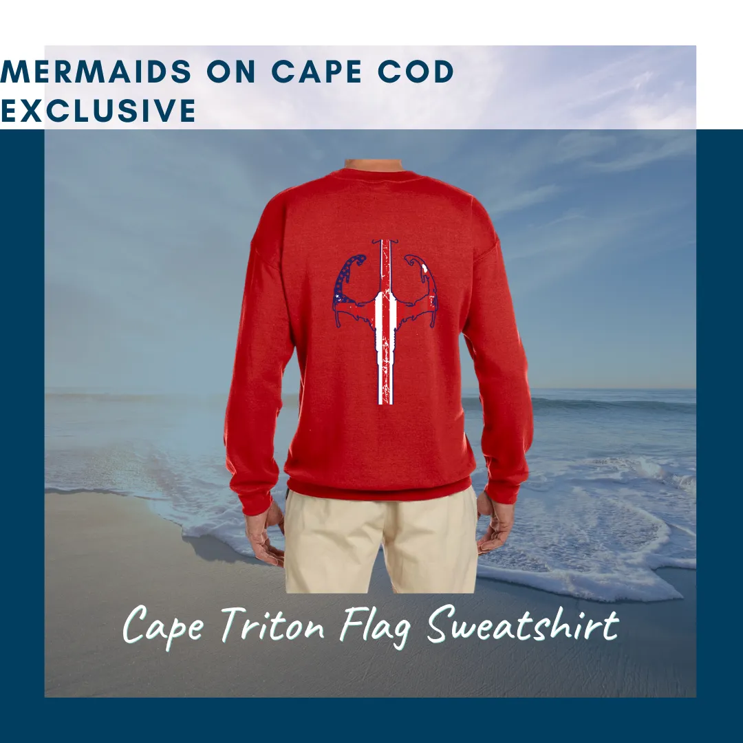 Patriotic Cape Triton Sweatshirt-SMALL & MEDIUM ONLY