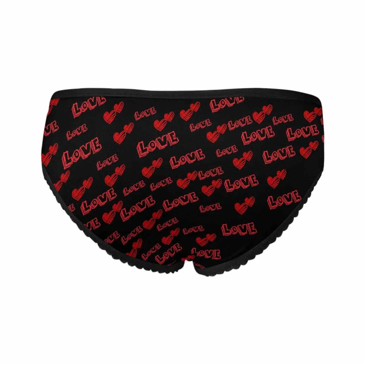 Personalized Face Underwear Custom Sweet Words Women's High-cut Briefs Valentine's Day Gift For Her