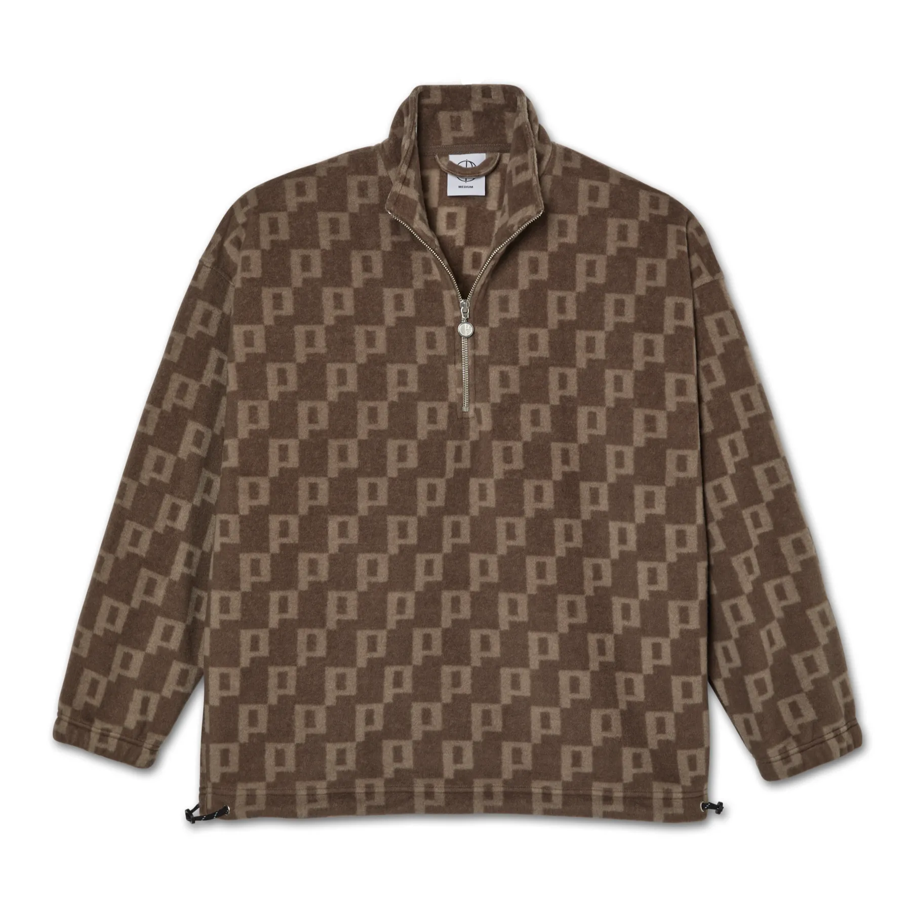 POLAR P FLEECE PULLOVER LIGHT BROWN