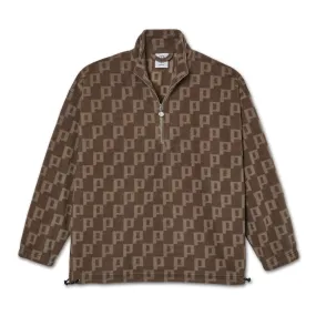 POLAR P FLEECE PULLOVER LIGHT BROWN