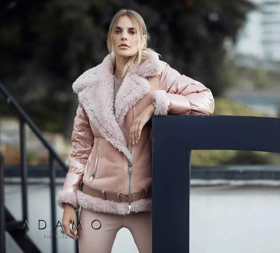 Powder Color Aviator Jacket