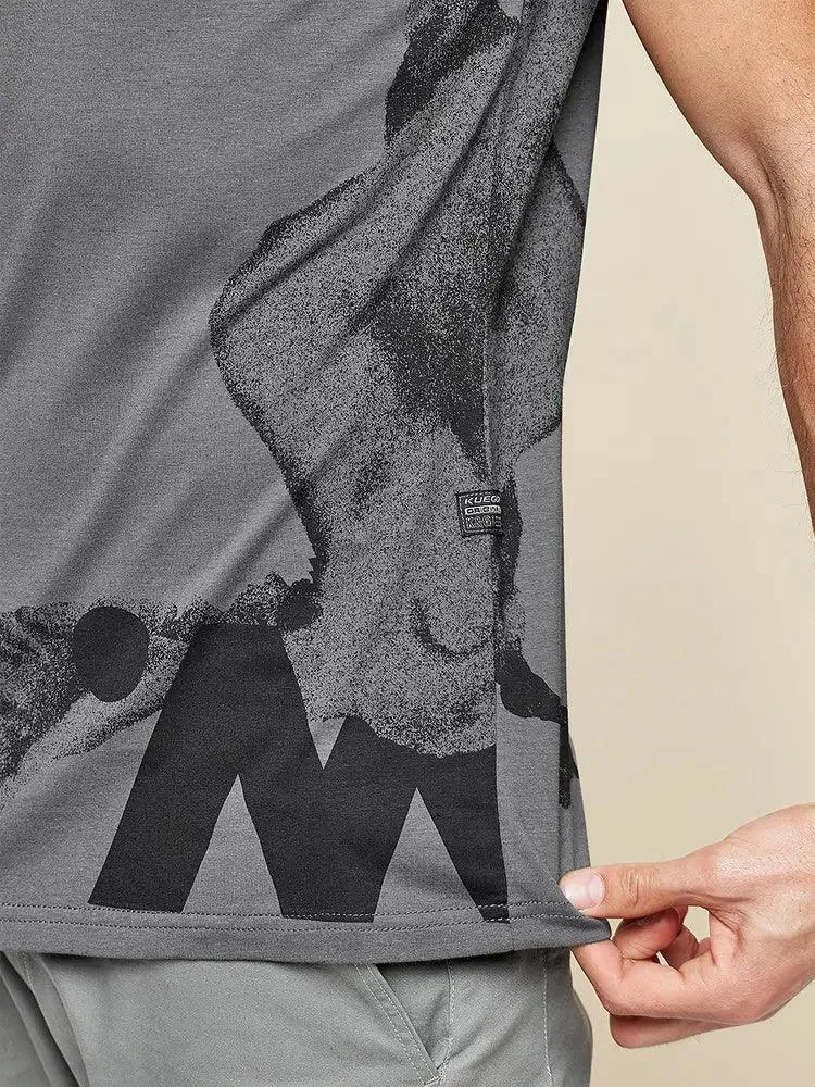 Printed Half-Sleeve Casual Wear T-Shirt