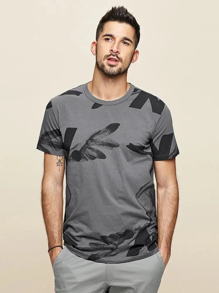 Printed Half-Sleeve Casual Wear T-Shirt