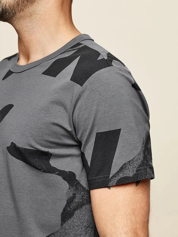 Printed Half-Sleeve Casual Wear T-Shirt