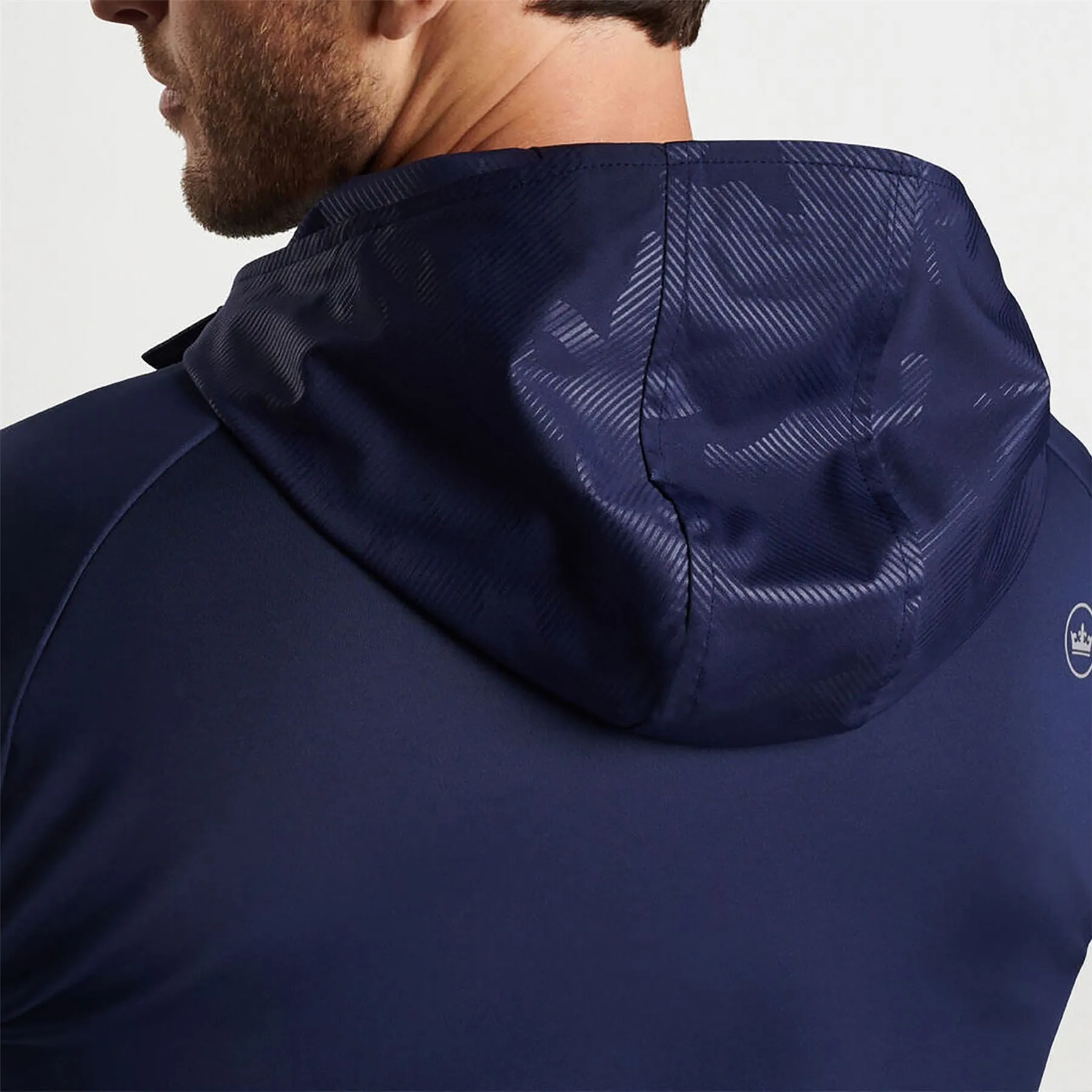 Pursuit Classic Fit Half Snap Hooded Jacket Camo Navy - AW24