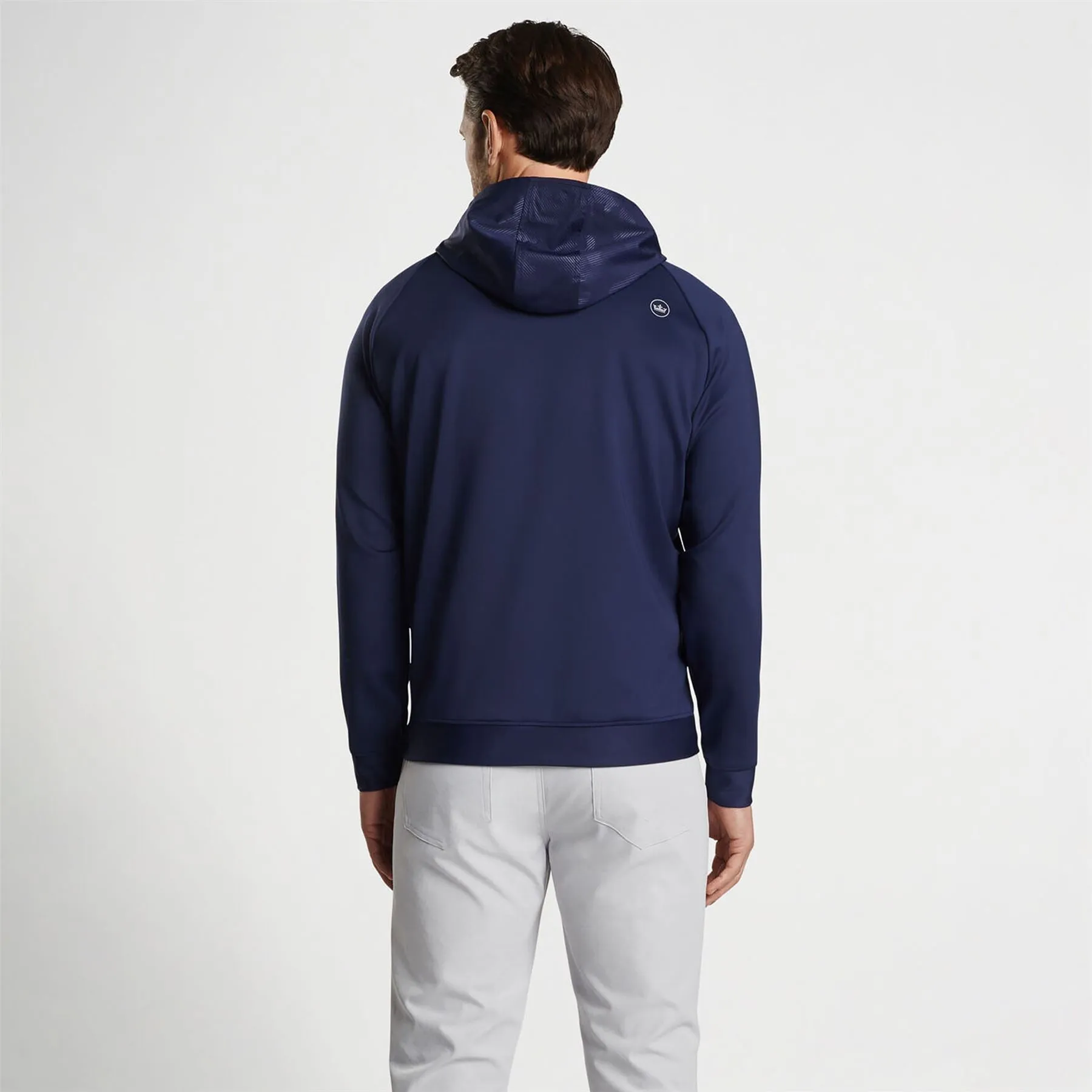 Pursuit Classic Fit Half Snap Hooded Jacket Camo Navy - AW24