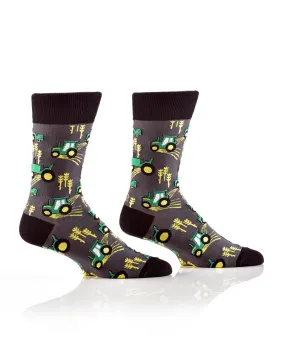 "Farm Life" Dress Crew Socks by YO Sox - Large