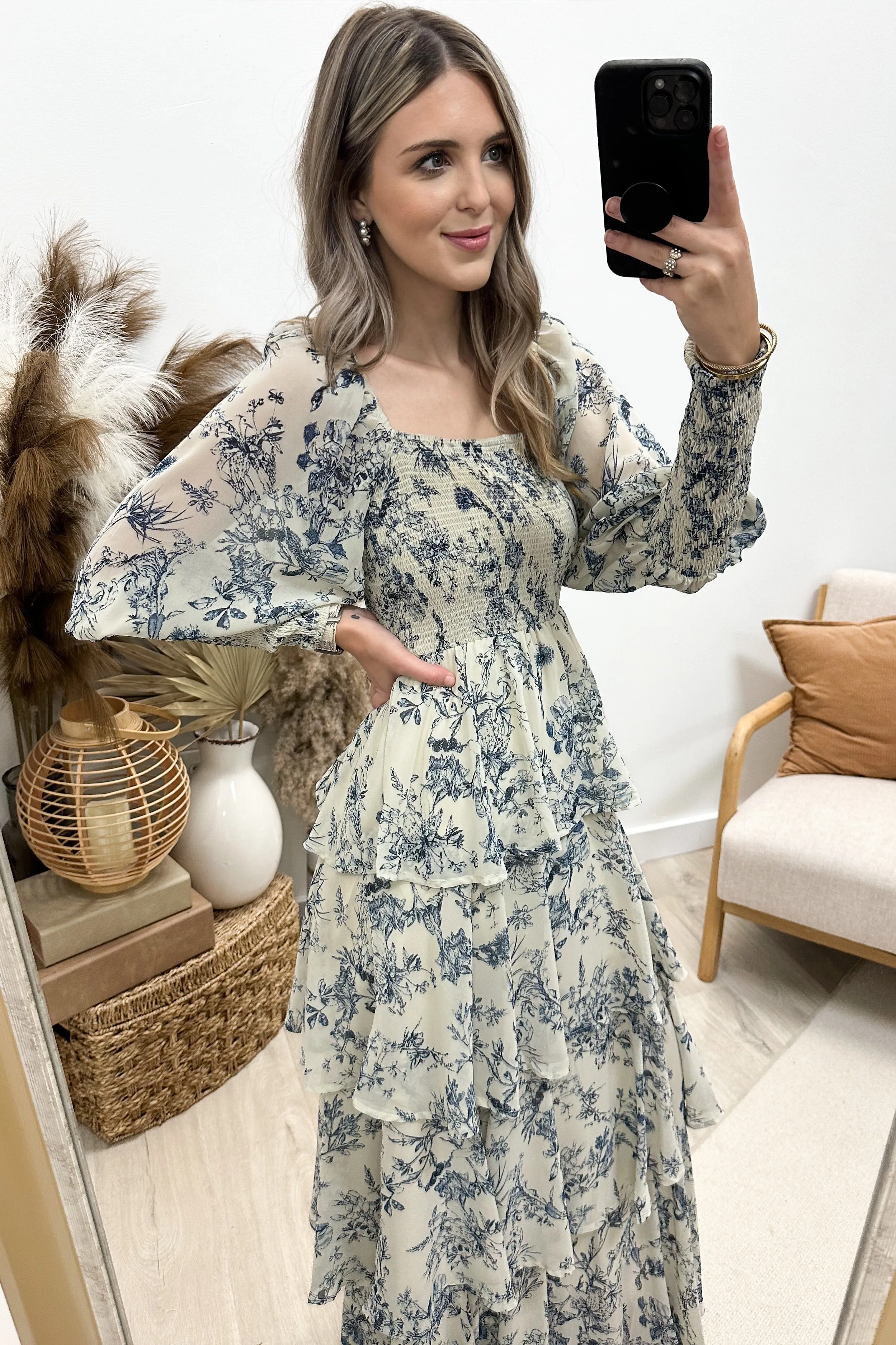 "Swept Away" Maxi Dress (Taupe)