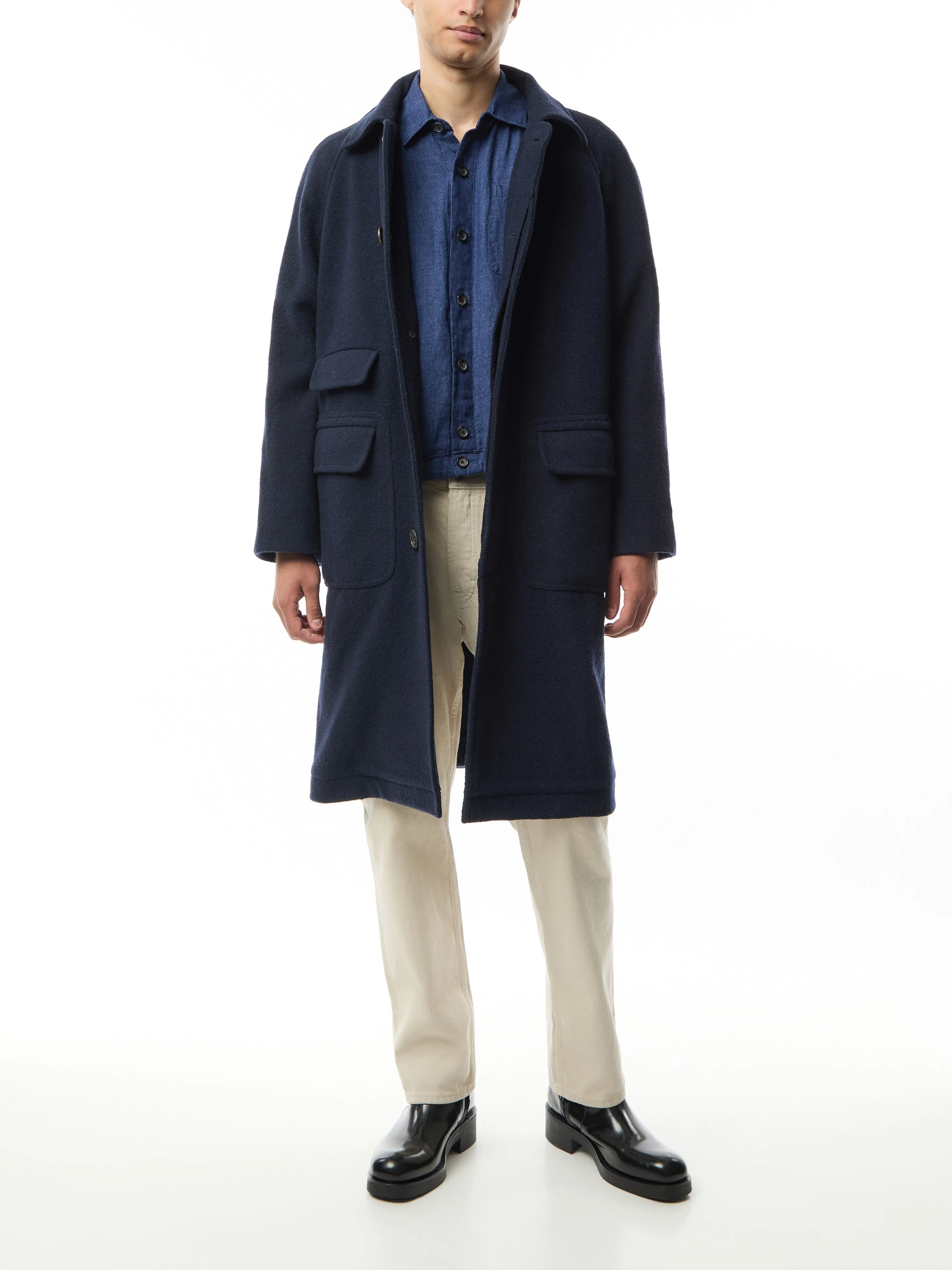 Raglan Wool Coat