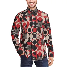 Retro Shirt Men, Retro Top Men, Opt Art Shirt, 60s inspired shirt men, 60s style shirt, Mod 60s, Artistic Shirt Men, Geometric Shirt Men