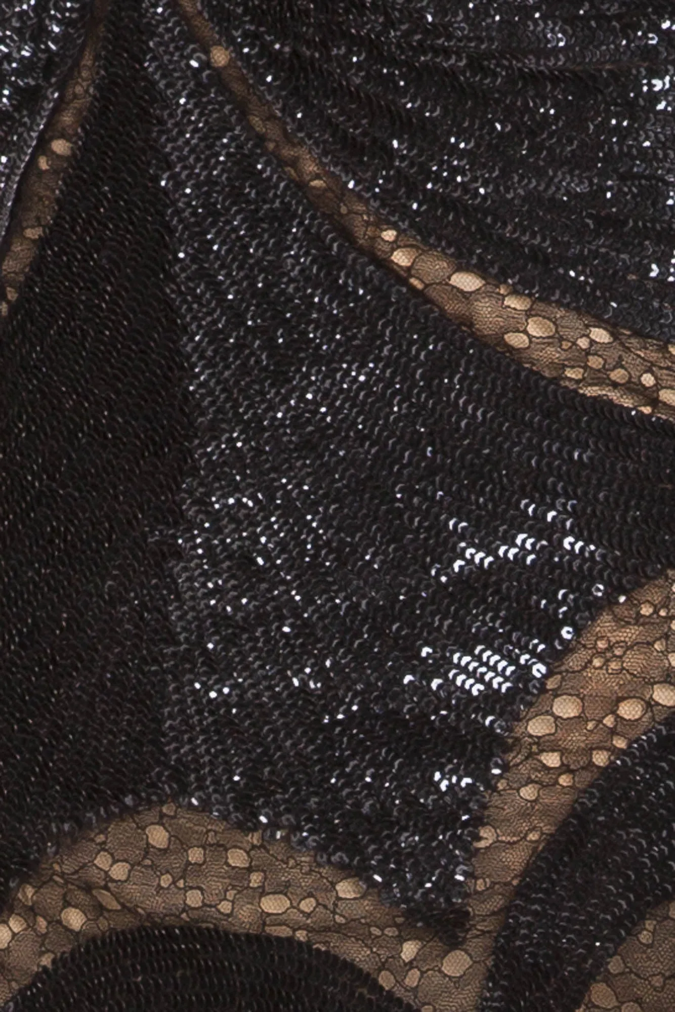 Roberto Cavalli - As Seen On Christina Aguilera - Black Beaded Dress Embellished with Lace - IT 42