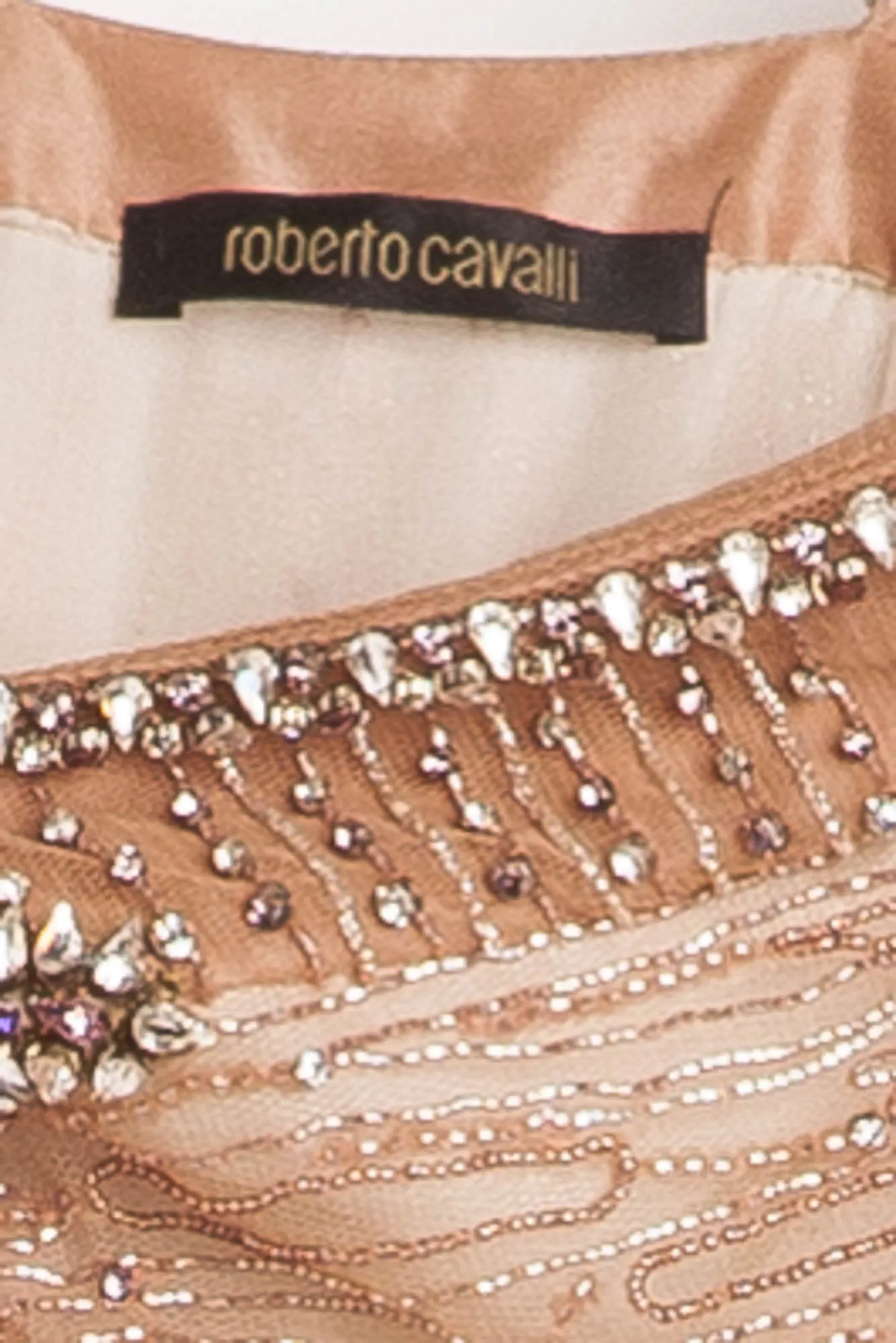 Roberto Cavalli - Editorial, Jeweled Dress Pink Butterfly - IT 42