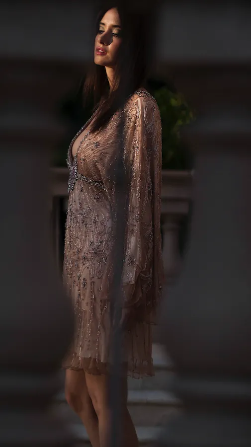 Roberto Cavalli - Editorial, Jeweled Dress Pink Butterfly - IT 42