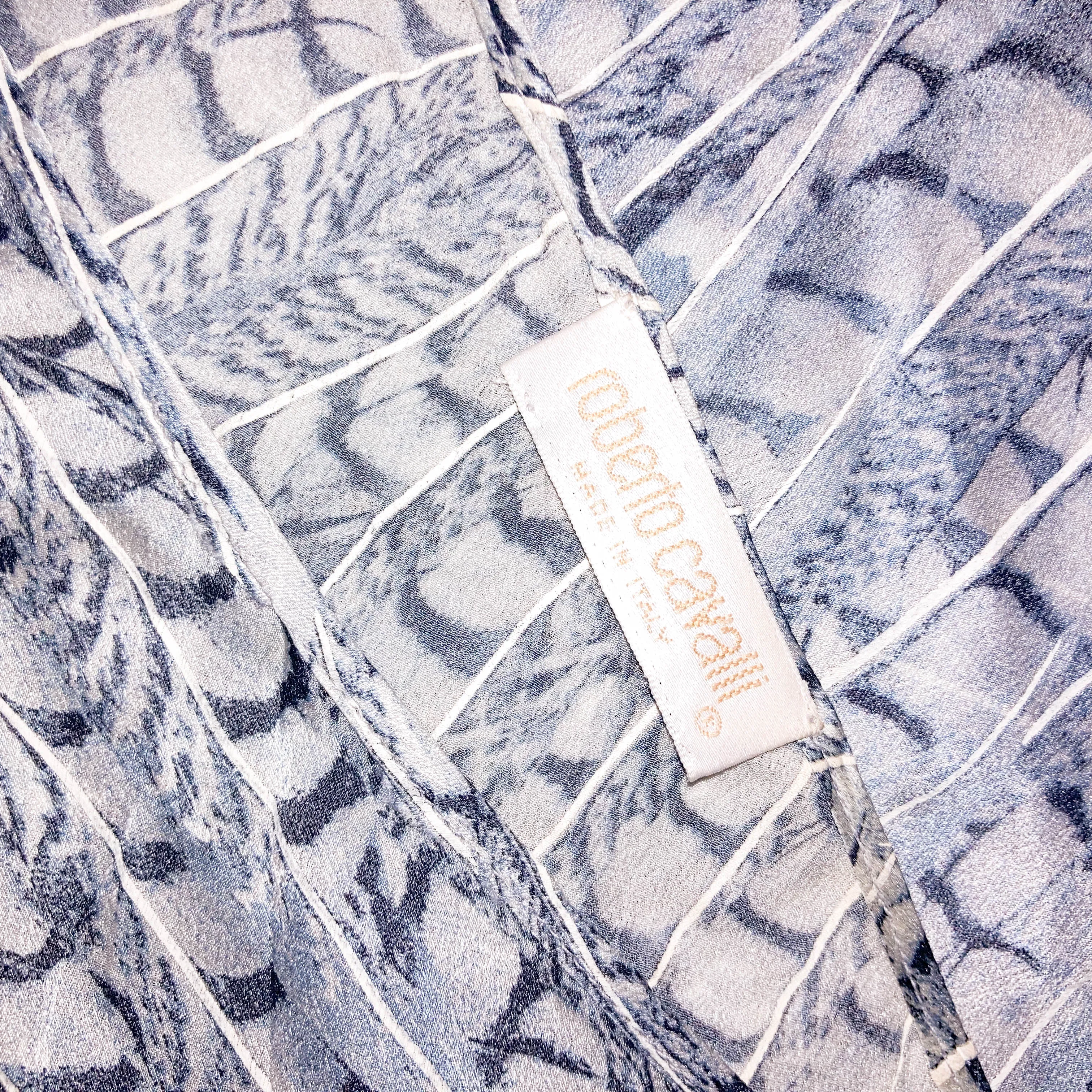 Roberto Cavalli S/S 1999 runway silk dress