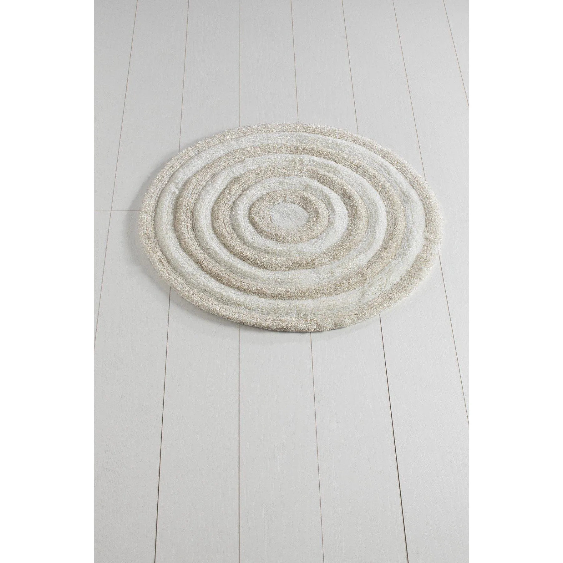 Round - Ecru  Bath Mat