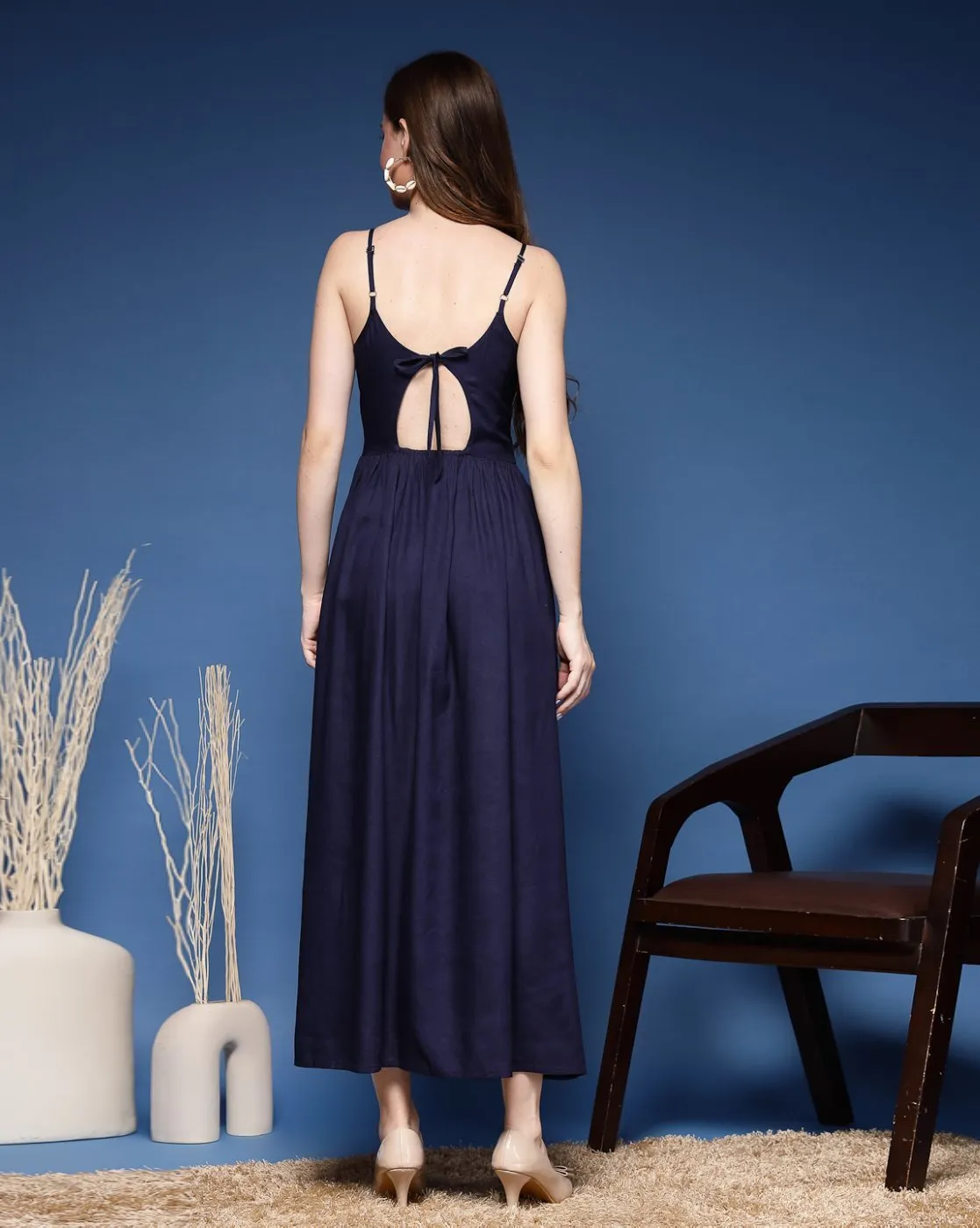 Royal Blue Grace Sleeveless Maxi