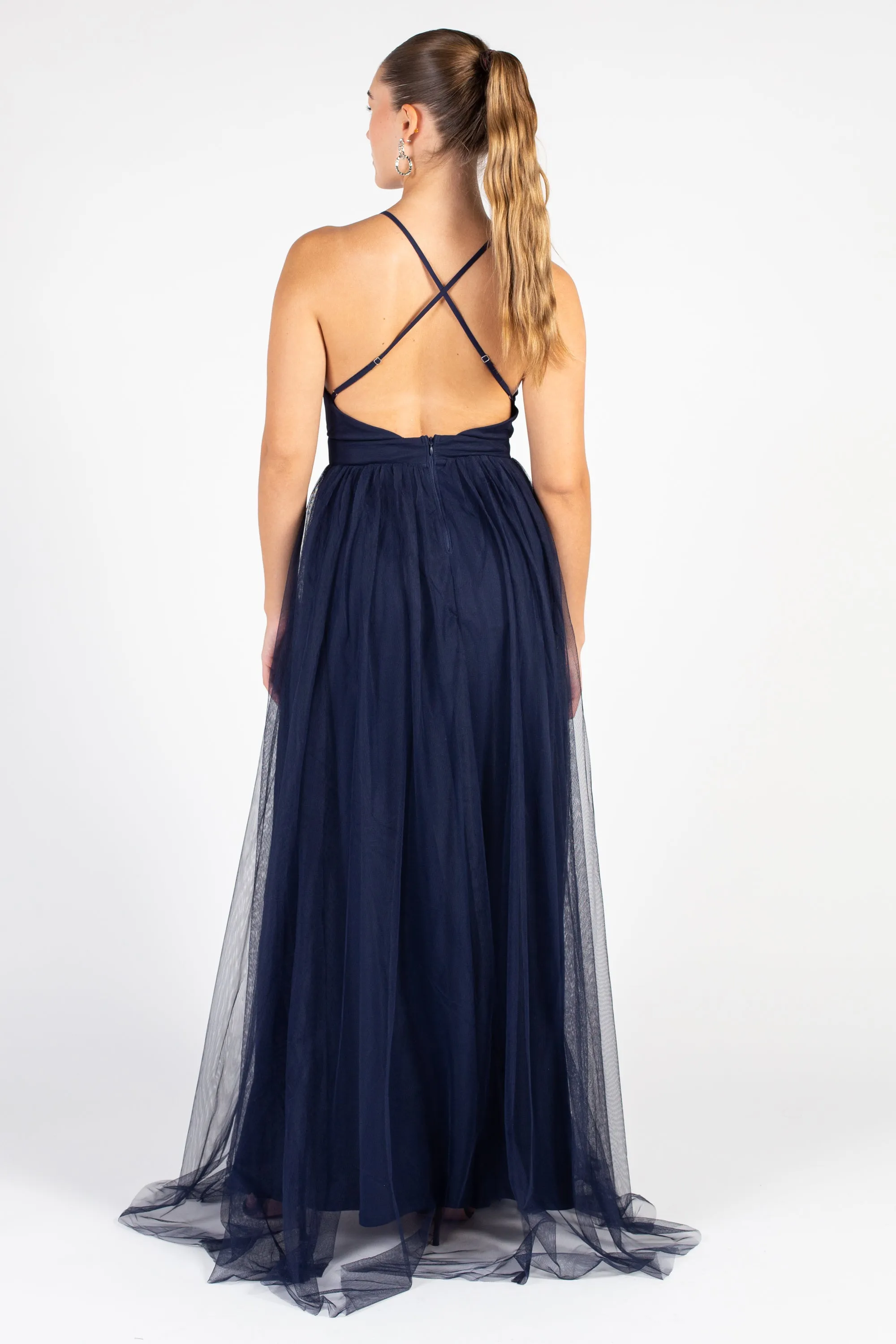 Sandy Tulle Maxi Dress
