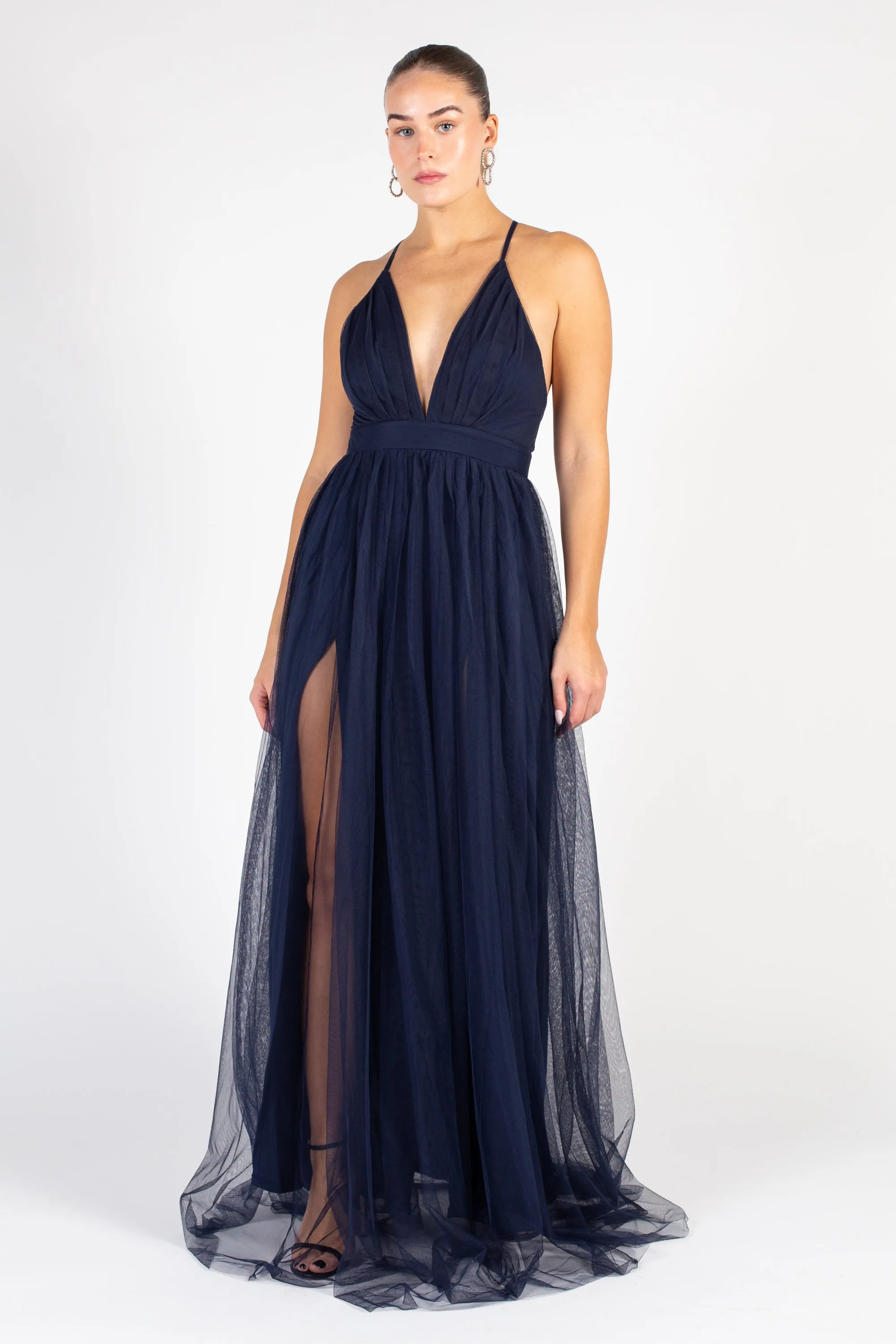 Sandy Tulle Maxi Dress