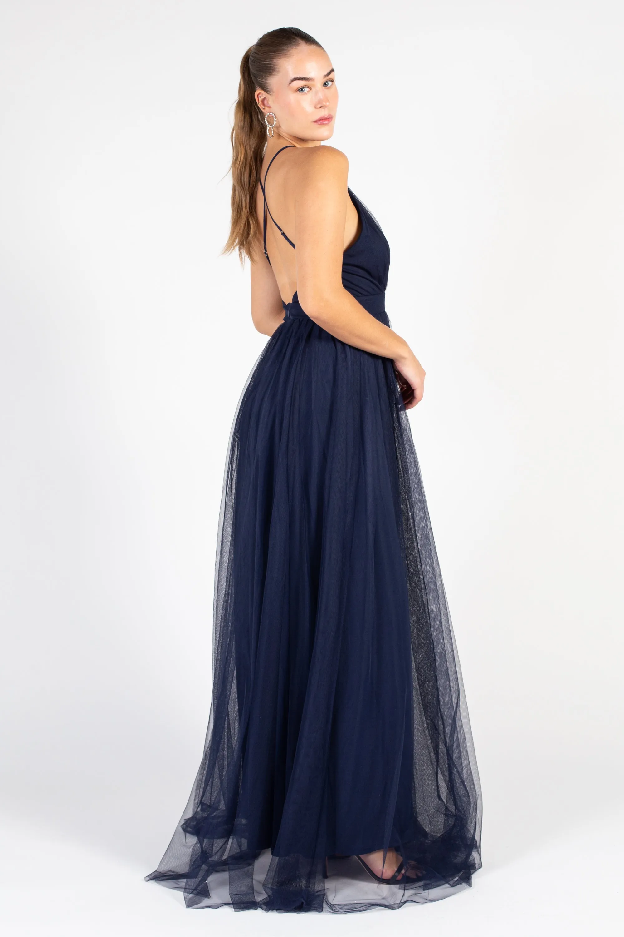 Sandy Tulle Maxi Dress